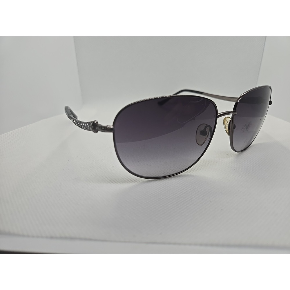 JUDITH LEIBER JL1633 JL 1633 00 Titanium sunglasses rhinestones 60-16-135